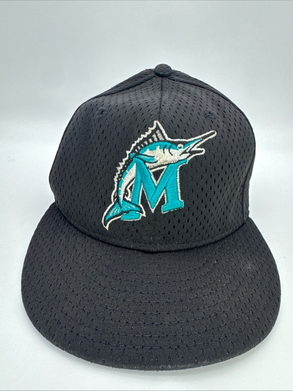 MLB Florida Marlins Fitted 59FIFTY 6 7/8 Jersey Mesh Vintage Hat